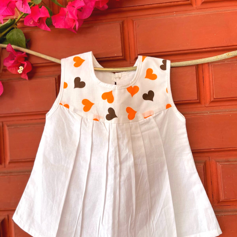 Orange and Black Heart Frock